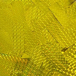 Gold metallic laser printed confetti