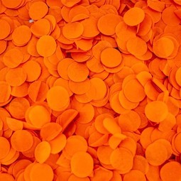 Orange tissue circles