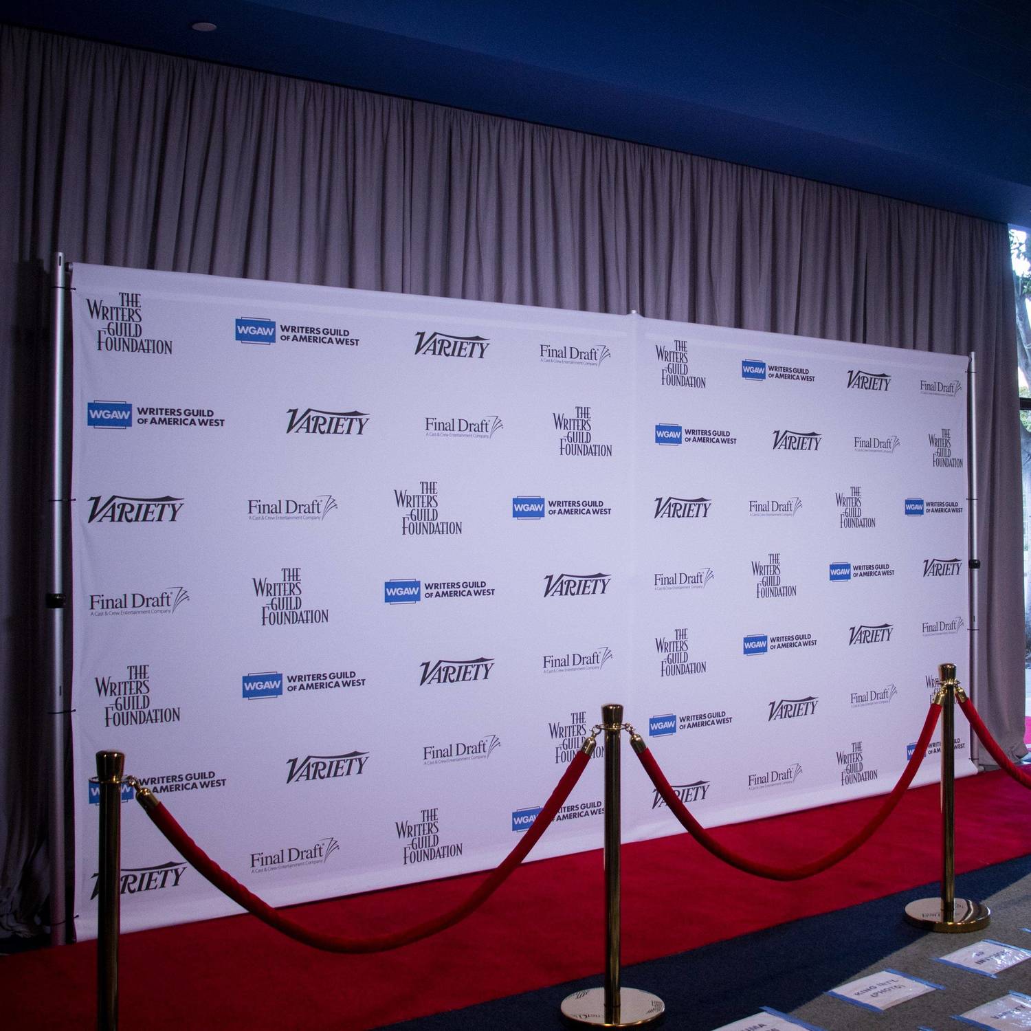 Backdrop and redcarpet