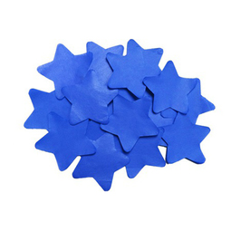 Blue star tissue confetti