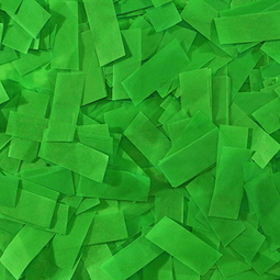 Dark green tissue confetti