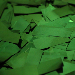 Green metallic confetti