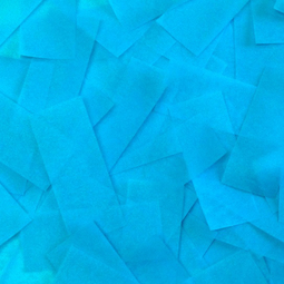 Light blue tissue confetti