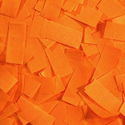 Orange tissue confetti