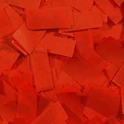 Red tissue confetti