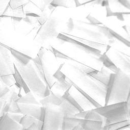 White tissue confetti