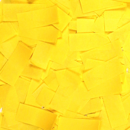 Yellow tissue confetti